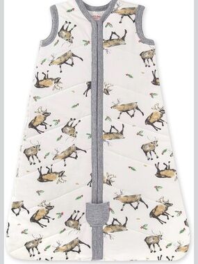 Burts Bees Beekeeper Wearable Blanket Sleepsack Medium 6-12 Months Moose Print